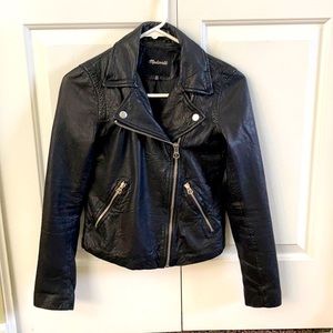 Leather moto jacket